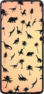 Силіконовий чехол Динозаврики 1 для Xiaomi POCO F7 Pro - 4772u-4085 изображение 