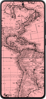 Силиконовый чехол Карта для Xiaomi POCO F7 Pro - 4794u-4085 изображение 