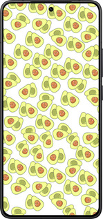 Силіконовий чехол Веселі авокадо для Xiaomi POCO F7 Pro - 4799u-4085 изображение 