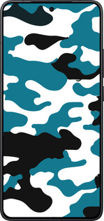 Силиконовый чехол Камуфляж прозрачный фон для Xiaomi Redmi K80 - 4877u-4148 изображение 