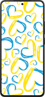 Силиконовый чехол Сердца UA для Xiaomi POCO F7 Pro - 5292u-4085 изображение 