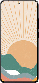 Силіконовий чехол Гори і сонце v2 для Xiaomi Redmi K80 - 5488u-4148 изображение 