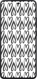 Силіконовий чехол Серця v2 для Xiaomi POCO F7 Pro - 5497u-4085 изображение 