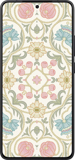 Силиконовый чехол Цветочный орнамент v2 для Xiaomi Redmi K80 - 5513u-4148 изображение 