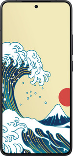 Силиконовый чехол Японские волны для Xiaomi Redmi K80 - 5533u-4148 изображение 