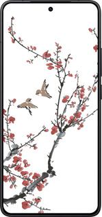 Силиконовый чехол Сакура v2 для Xiaomi POCO F7 Pro - 5538u-4085 изображение 