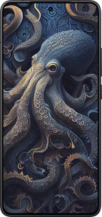 Силіконовий чехол Восьминіг для Xiaomi POCO F7 Pro - 5551u-4085 изображение 