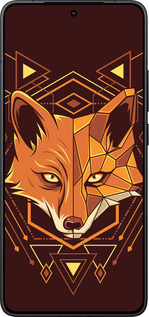 Силиконовый чехол Лиса геометрия для Xiaomi Redmi K80 - 5607u-4148 изображение 