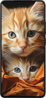 Силиконовый чехол Котики 2 для Xiaomi Redmi K80 - 5664u-4148 изображение 