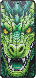 Силиконовый чехол Зелёный дракон для Xiaomi Redmi K80 - 5816u-4148 изображение 