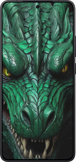 Силиконовый чехол Зелёный дракон v2 для Xiaomi Redmi K80 - 5817u-4148 изображение 