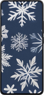 Силіконовий чехол Сніжинки для Xiaomi POCO F7 Pro - 5821u-4085 изображение 