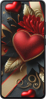 Силіконовий чехол Сердечки v2 для Xiaomi Redmi K80 - 5832u-4148 изображение 