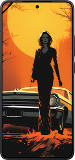 Силіконовий чехол Чохол для телефону Дівчина біля автомобіля для Xiaomi POCO F7 Pro - 5946u-4085 изображение 