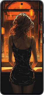 Силиконовый чехол Чехол для телефона Девушка в баре для Xiaomi POCO F7 Pro - 5947u-4085 изображение 