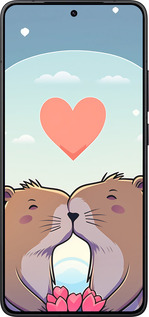 Силиконовый чехол Капибара любовь для Xiaomi Redmi K80 - 6027u-4148 изображение 