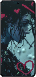 Силіконовий чехол XO Love v2 для Xiaomi Redmi K80 - 6057u-4148 изображение 