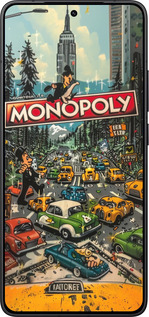 Силіконовий чехол Міський драйв Monopoly для Xiaomi Redmi K80 - 6088u-4148 изображение 