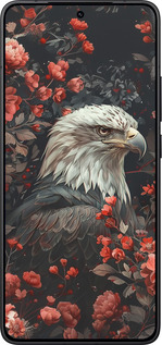 Силиконовый чехол Цветочный страж для Xiaomi Redmi K80 - 6102u-4148 изображение 