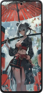 Силиконовый чехол Гейша-воин для Xiaomi Redmi K80 - 6124u-4148 изображение 