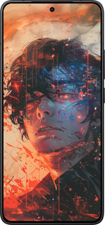 Силиконовый чехол Лицо в пламени для Xiaomi Redmi K80 - 6127u-4148 изображение 