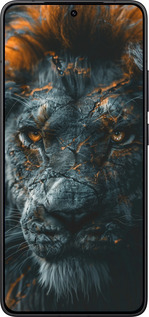 Силиконовый чехол Пламенный лев для Xiaomi Redmi K80 - 6153u-4148 изображение 