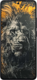 Силиконовый чехол Лев в золотых красках для Xiaomi Redmi K80 - 6155u-4148 изображение 