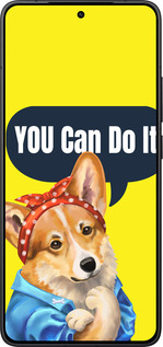 Силіконовий чехол чехол с корги You Can Do It для Xiaomi POCO F7 Pro - 6184u-4085 изображение 