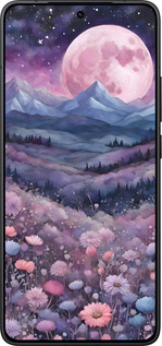 Силиконовый чехол Ночь луна арт для Xiaomi Redmi K80 - 6319u-4148 изображение 