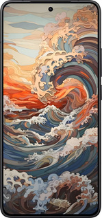 Силиконовый чехол Арт волны для Xiaomi Redmi K80 - 6324u-4148 изображение 