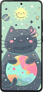 Силіконовий чехол Милый котик для Xiaomi Redmi K80 - 6364u-4148 изображение 