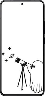 Силиконовый чехол Привидение астроном для Xiaomi Redmi K80 - 6444u-4148 изображение 