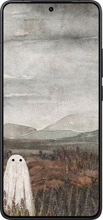 Силиконовый чехол Одинокий призрак на фоне гор для Xiaomi Redmi K80 - 6486u-4148 изображение 