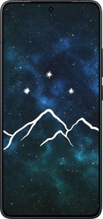 Силіконовий чехол Гори та зірки намальовані на тлі галактики для Xiaomi POCO F7 Pro - 6490u-4085 изображение 