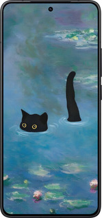Силиконовый чехол С изображением кота и водяной лилии Monet для Xiaomi Redmi K80 - 6519u-4148 изображение 