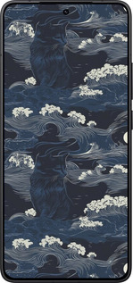 Силиконовый чехол Морская тематика в стиле арт-деко для Xiaomi POCO F7 Pro - 6520u-4085 изображение 