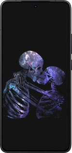 Силіконовий чехол Із зображенням скелета для Xiaomi Redmi K80 - 6537u-4148 изображение 