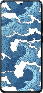 Силиконовый чехол Абстрактный рисунок морских волн для Xiaomi Redmi K80 - 6538u-4148 изображение 
