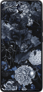 Силиконовый чехол Абстрактный цветочный рисунок в синих тонах для Xiaomi Redmi K80 - 6539u-4148 изображение 