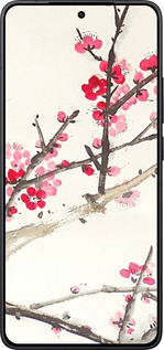Силиконовый чехол Принт с изображением цветения сакуры для Xiaomi Redmi K80 - 6545u-4148 изображение 