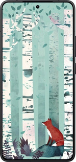 Силиконовый чехол Лис в зелёном лесу для Xiaomi Redmi K80 - 6547u-4148 изображение 