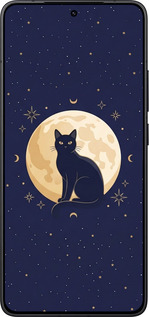 Силіконовий чехол Cute Cat Celestial/Witchy для Xiaomi Redmi K80 - 6787u-4148 изображение 