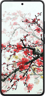 Силиконовый чехол Цветущий куст для Xiaomi Redmi K80 - 831u-4148 изображение 