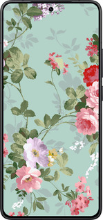 Силиконовый чехол Цветочные обои 2 для Xiaomi Redmi K80 - 862u-4148 изображение 
