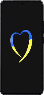 Силиконовый чехол Жёлто-голубое сердце для Xiaomi Redmi K80 - 885u-4148 изображение 