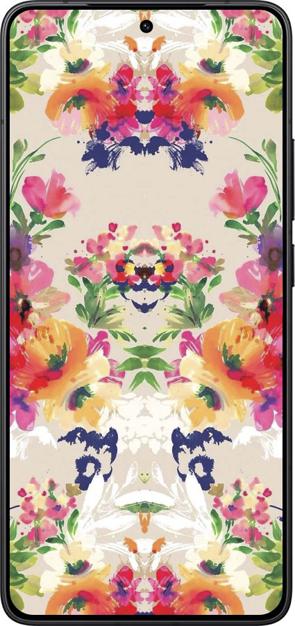 Силиконовый чехол Цветочный узор для Xiaomi POCO F7 Pro - 1083u-4085 изображение 