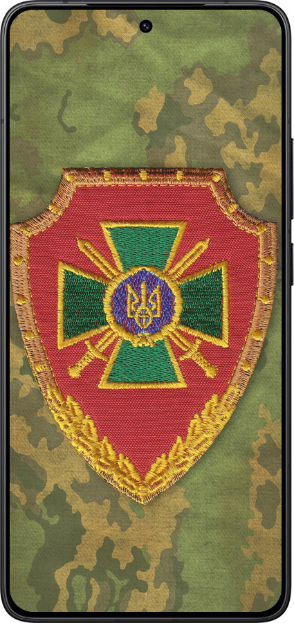 Силиконовый чехол Пограничная служба Украины для Xiaomi Redmi K80 - 1091u-4148 изображение 