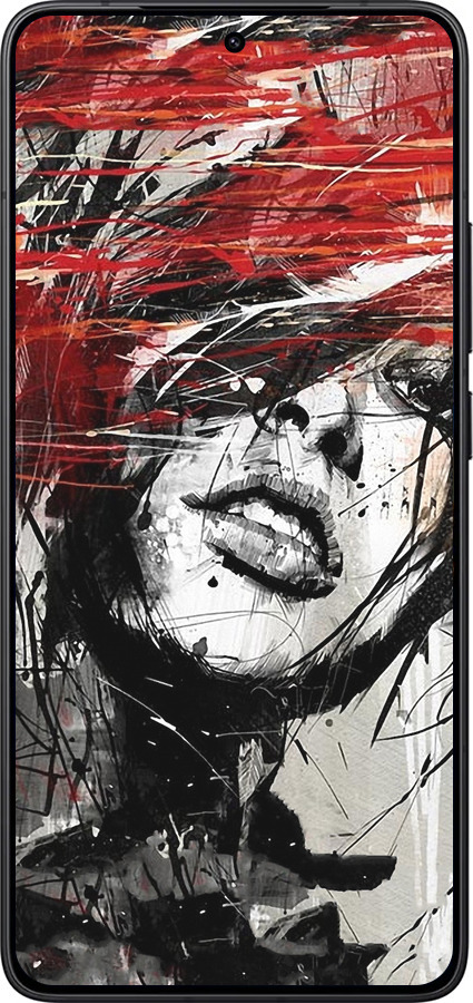 Силіконовий чехол Обличчя дівчини для Xiaomi Redmi K80 - 1162u-4148 изображение 