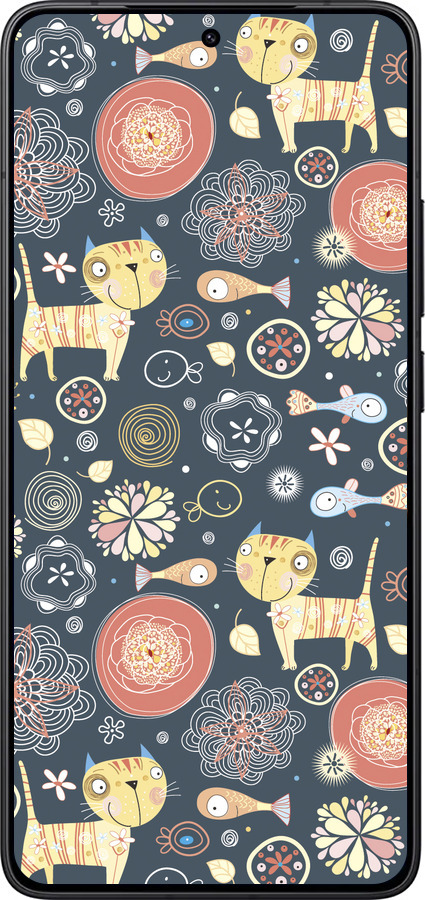 Силиконовый чехол Котята v4 для Xiaomi Redmi K80 - 1224u-4148 изображение 