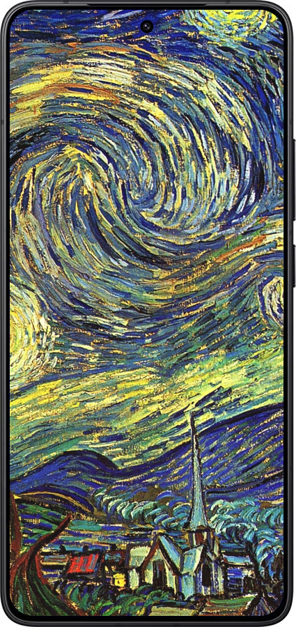 Силиконовый чехол Винсент Ван Гог. Звёздная ночь для Xiaomi Redmi K80 - 163u-4148 изображение 